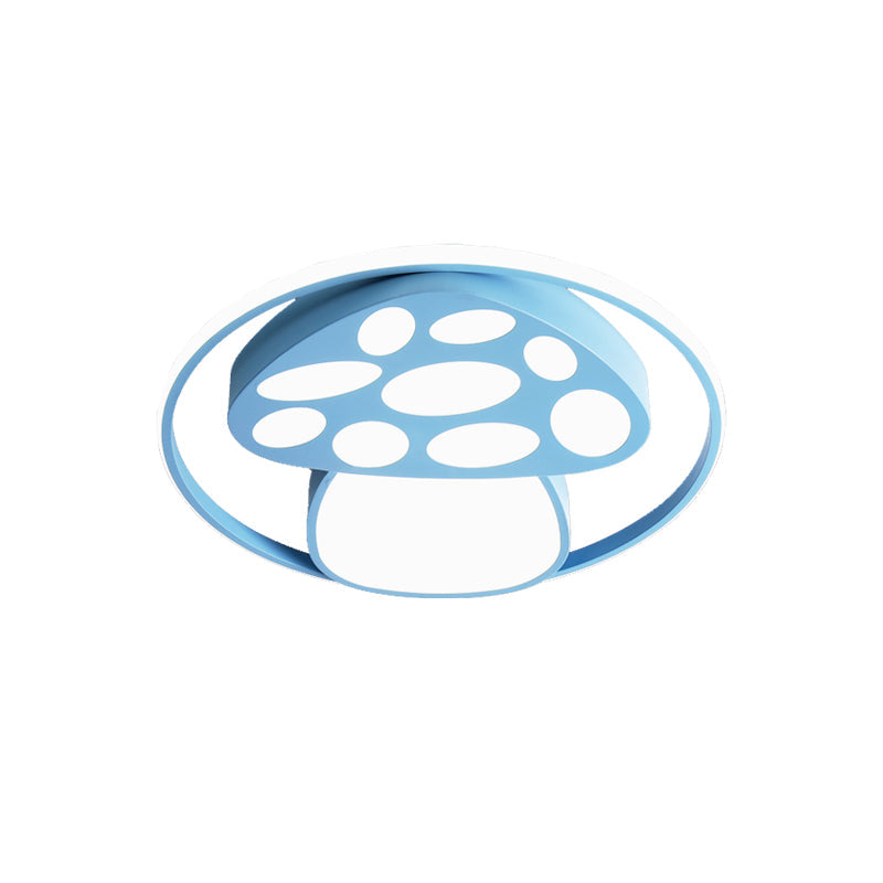 Cute Mushroom Flush Mount Light Cartoon Acrylic Metal Ceiling Lamp for Kindergarten Clearhalo 'Ceiling Lights' 'Close To Ceiling Lights' 'Close to ceiling' 'Flush mount' Lighting' 184991