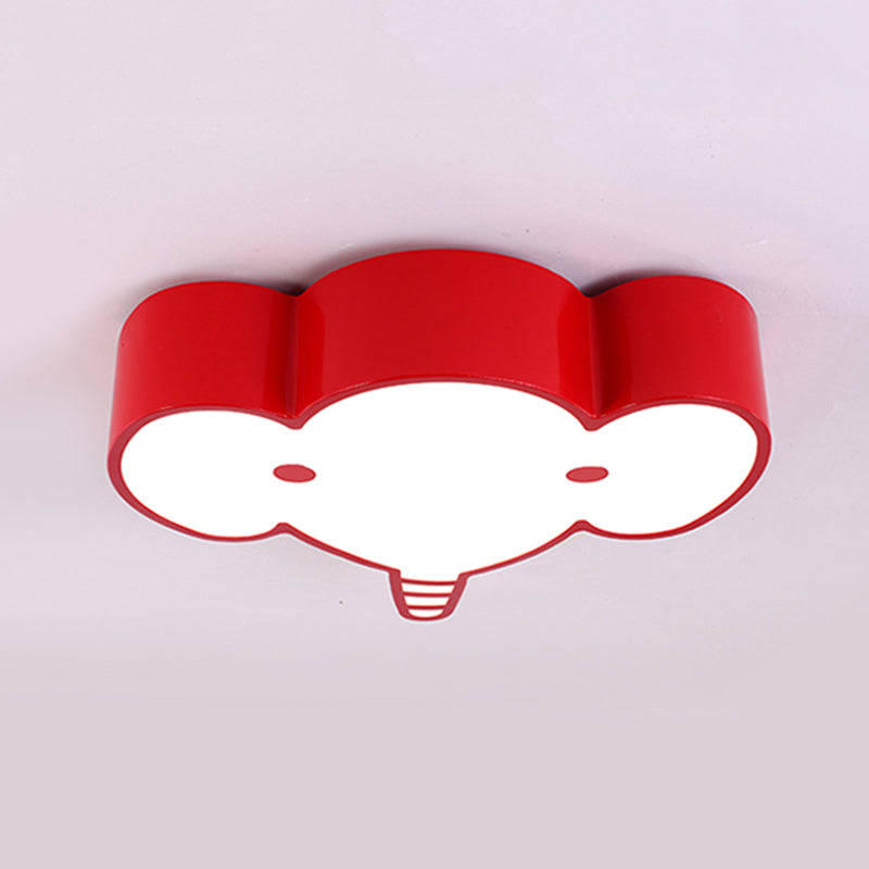Metal Elephant Ceiling Mount Light Kindergarten Nursing Room Lovely Ceiling Lamp Clearhalo 'Ceiling Lights' 'Close To Ceiling Lights' 'Close to ceiling' 'Flush mount' Lighting' 185402