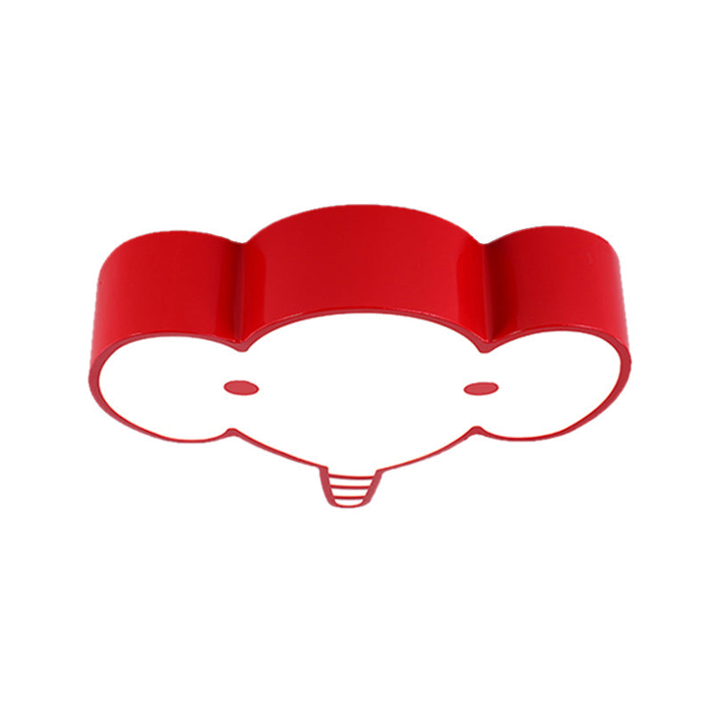 Metal Elephant Ceiling Mount Light Kindergarten Nursing Room Lovely Ceiling Lamp Clearhalo 'Ceiling Lights' 'Close To Ceiling Lights' 'Close to ceiling' 'Flush mount' Lighting' 185403