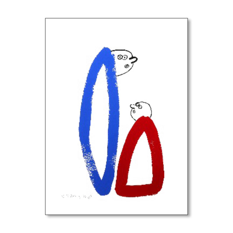 Abstract Figure Wall Decor Pop Art Textured Canvas Print in Soft Color for Parlour - Clearhalo - 'Arts' - 'Canvas Art' - 1858640