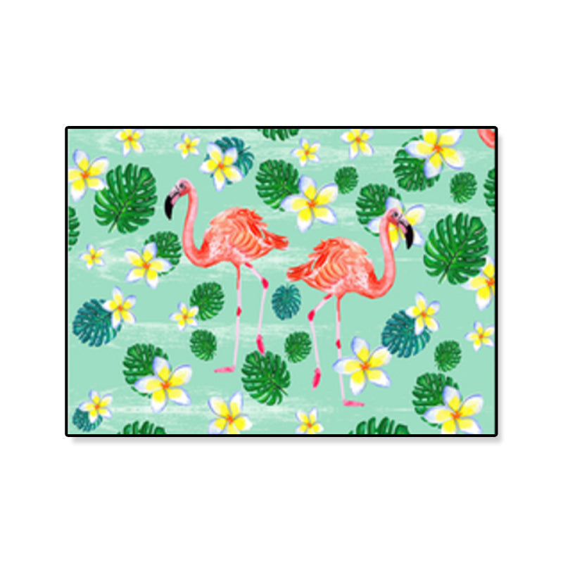 Flamingo Print Painting Tropical Stylish Textured Canvas Wall Art for Dining Room Clearhalo 'Art Gallery' 'Canvas Art' 'Coastal Art Gallery' 'Tropical' Arts' 1859464