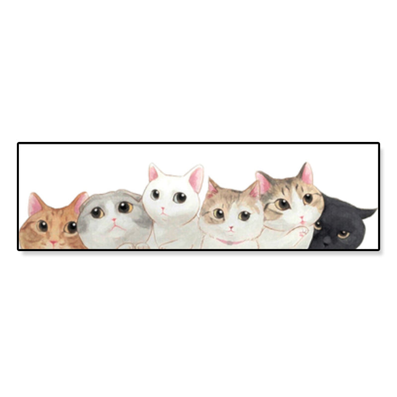 Light Color Kids Style Painting Various Cat Print Wrapped Canvas for Girls Bedroom Clearhalo 'Art Gallery' 'Canvas Art' 'Kids' Arts' 1860308