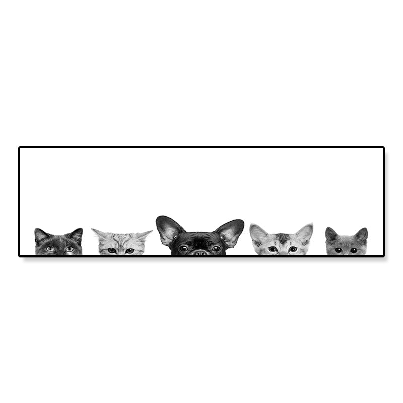 Children's Art Domestic Pets Canvas Print Photo Animal Wall Decor in Pastel Color Clearhalo 'Art Gallery' 'Canvas Art' 'Kids' Arts' 1860312