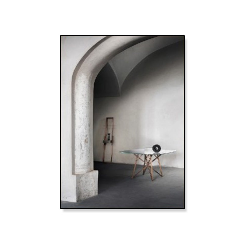 Arched Door Scenery Wall Art Set Soft Color Modern Style Canvas Print for Family Room Clearhalo 'Art Gallery' 'Canvas Art' 'Contemporary Art Gallery' 'Modern' Arts' 1860570