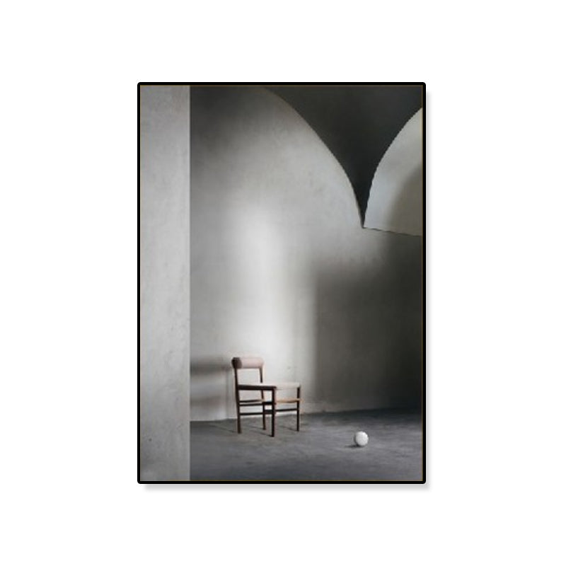 Arched Door Scenery Wall Art Set Soft Color Modern Style Canvas Print for Family Room Clearhalo 'Art Gallery' 'Canvas Art' 'Contemporary Art Gallery' 'Modern' Arts' 1860578