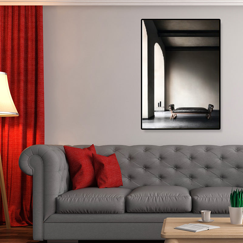 Arched Door Scenery Wall Art Set Soft Color Modern Style Canvas Print for Family Room Clearhalo 'Art Gallery' 'Canvas Art' 'Contemporary Art Gallery' 'Modern' Arts' 1860580