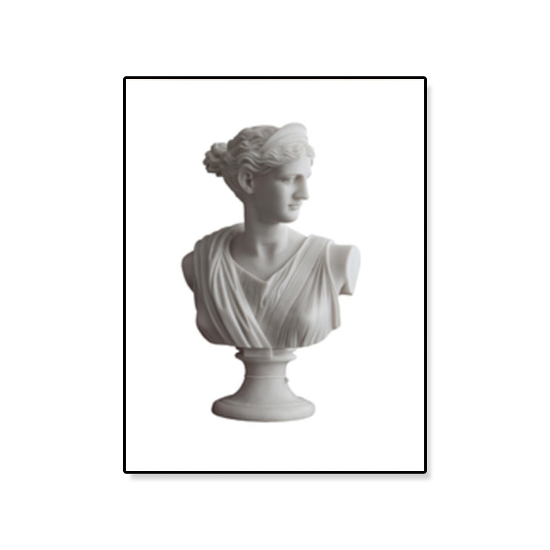 White Top Sculpture Painting Contemporary Textured Canvas Wall Art for Sitting Room Clearhalo 'Art Gallery' 'Canvas Art' 'Contemporary Art Gallery' 'Modern' Arts' 1860594
