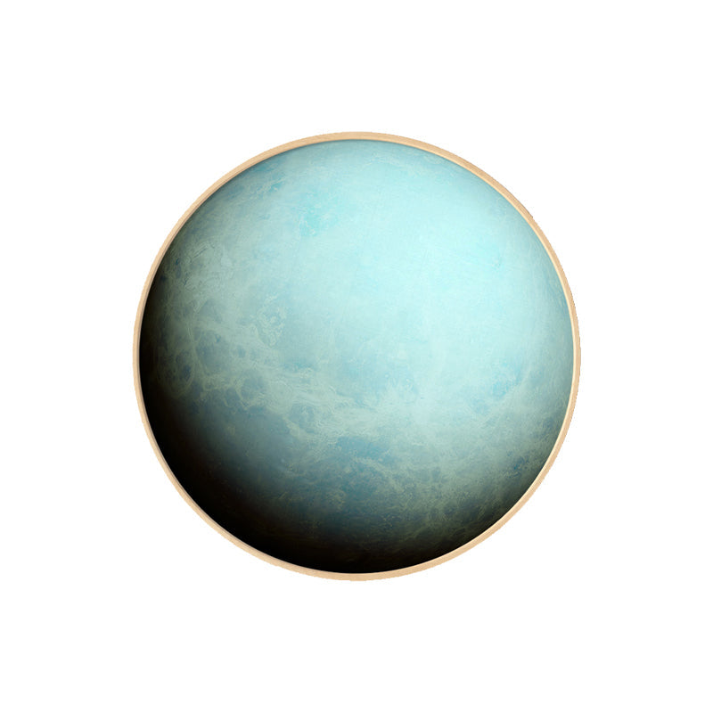 Outer Space Planet Wall Art Kids Textured Bedroom Canvas Print in Soft Color, Optional Sizes Clearhalo 'Art Gallery' 'Canvas Art' 'Kids' Arts' 1860626