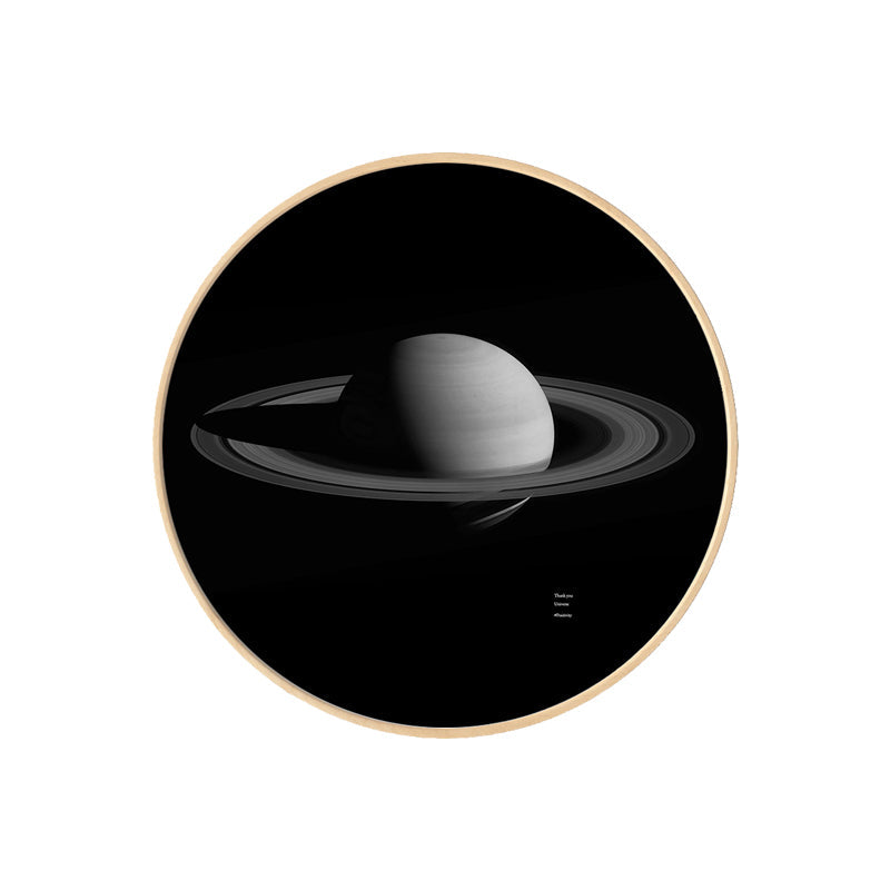 Dark Space Planet Canvas Print Textured Science Fiction Boys Bedroom Wall Art Decor Clearhalo 'Art Gallery' 'Canvas Art' 'Kids' Arts' 1860653