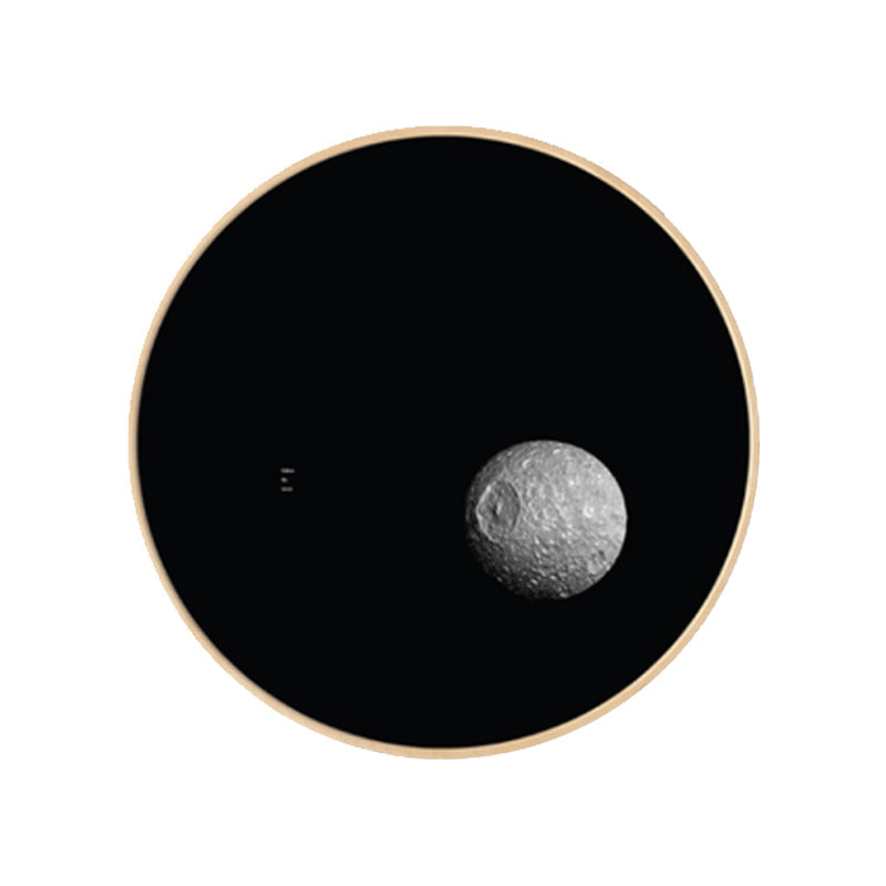 Dark Space Planet Canvas Print Textured Science Fiction Boys Bedroom Wall Art Decor Clearhalo 'Art Gallery' 'Canvas Art' 'Kids' Arts' 1860659