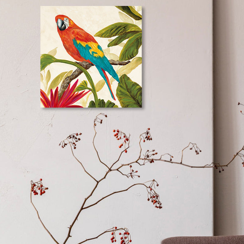 Canvas Print Textured Contemporary Style Dining Room Painting Orange Clearhalo 'Art Gallery' 'Canvas Art' 'Contemporary Art Gallery' 'Modern' Arts' 1860754