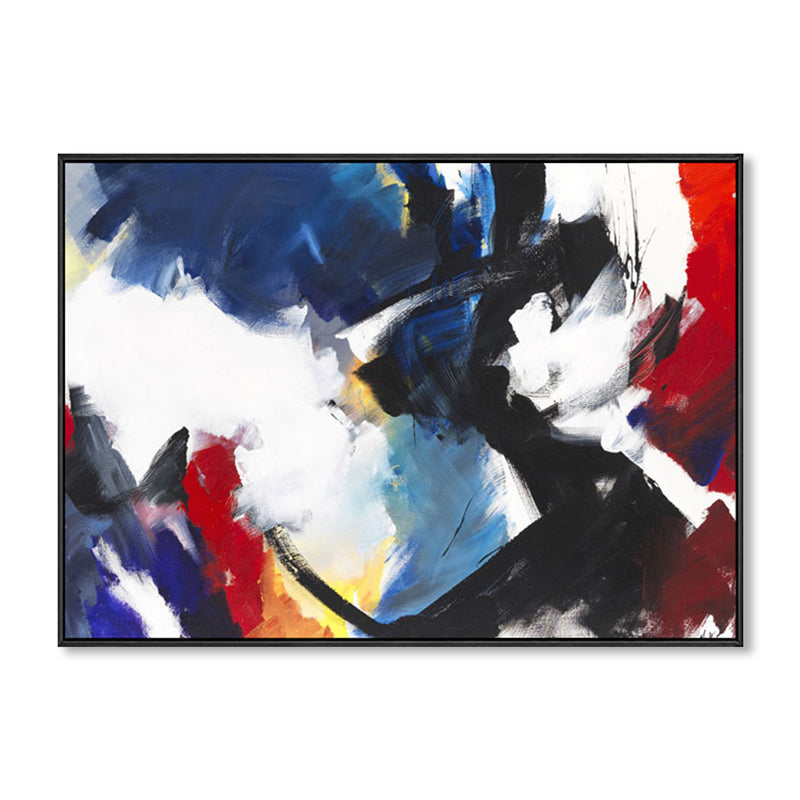 Brush Stroke Pattern Canvas Print Contemporary Art Abstract Wall Decor in Pastel Color - Clearhalo - 'Arts' - 'Canvas Art' - 1861699