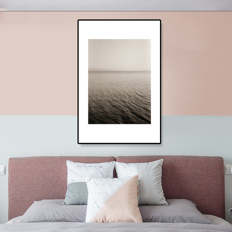 Textured Sea Surface Wall Art Tropical Canvas Print for House Interior, Multiple Sizes Clearhalo 'Art Gallery' 'Canvas Art' 'Coastal Art Gallery' 'Tropical' Arts' 1862281