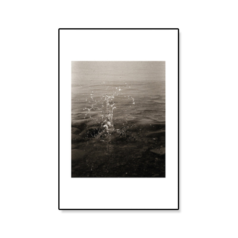 Textured Sea Surface Wall Art Tropical Canvas Print for House Interior, Multiple Sizes Clearhalo 'Art Gallery' 'Canvas Art' 'Coastal Art Gallery' 'Tropical' Arts' 1862297