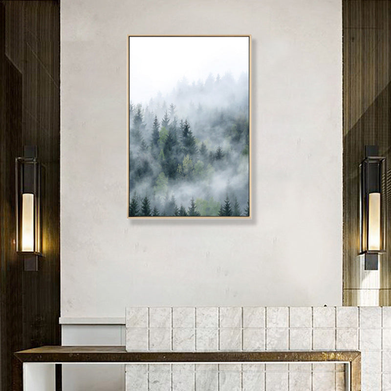 Mysterious Forest Canvas Wall Art for Sitting Room Photograph Scenery Wall Decor Clearhalo 'Art Gallery' 'Canvas Art' 'Coastal Art Gallery' 'Tropical' Arts' 1862827