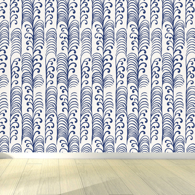 Full Size Illustration Modern Mural with Moire Pattern in Soft Color, Customised Clearhalo 'Wall Decor' 'Wall Mural' 1863162