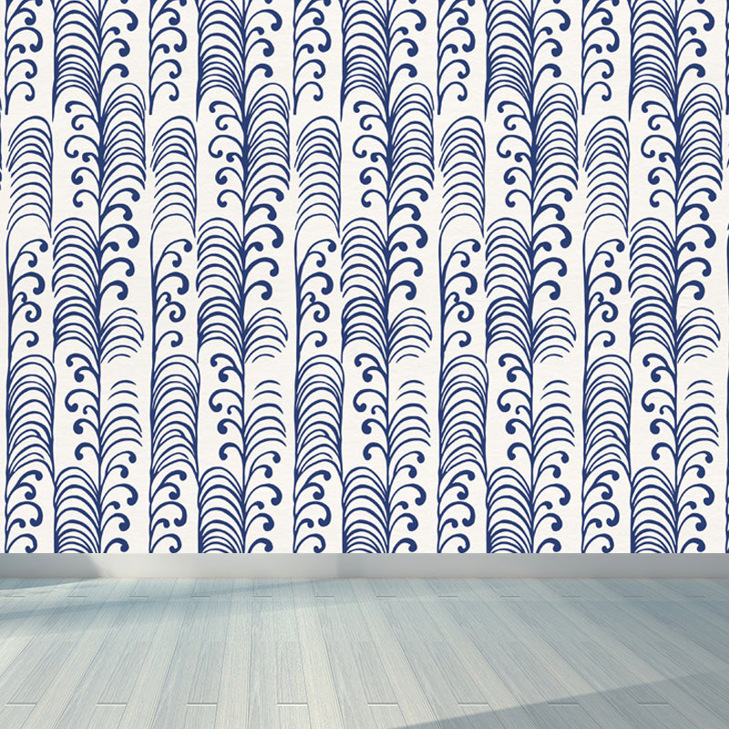 Full Size Illustration Modern Mural with Moire Pattern in Soft Color, Customised Clearhalo 'Wall Decor' 'Wall Mural' 1863163
