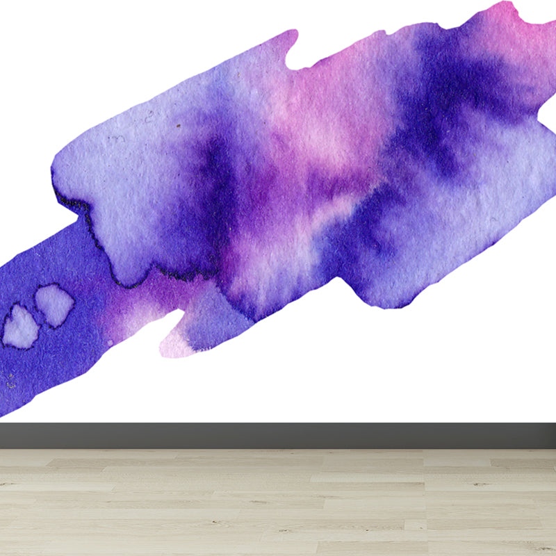 Outer Space Scenery Mural Wallpaper Contemporary Non-Woven Material Wall Covering Dark Purple Clearhalo 'Wall Decor' 'Wall Mural' 1863276