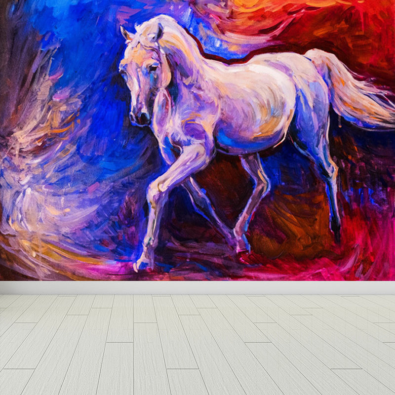 Classic Natural Landscape Scene Mural Wallpaper Pastel Color Fine Arts Wall Covering Clearhalo 'Wall Decor' 'Wall Mural' 1863802