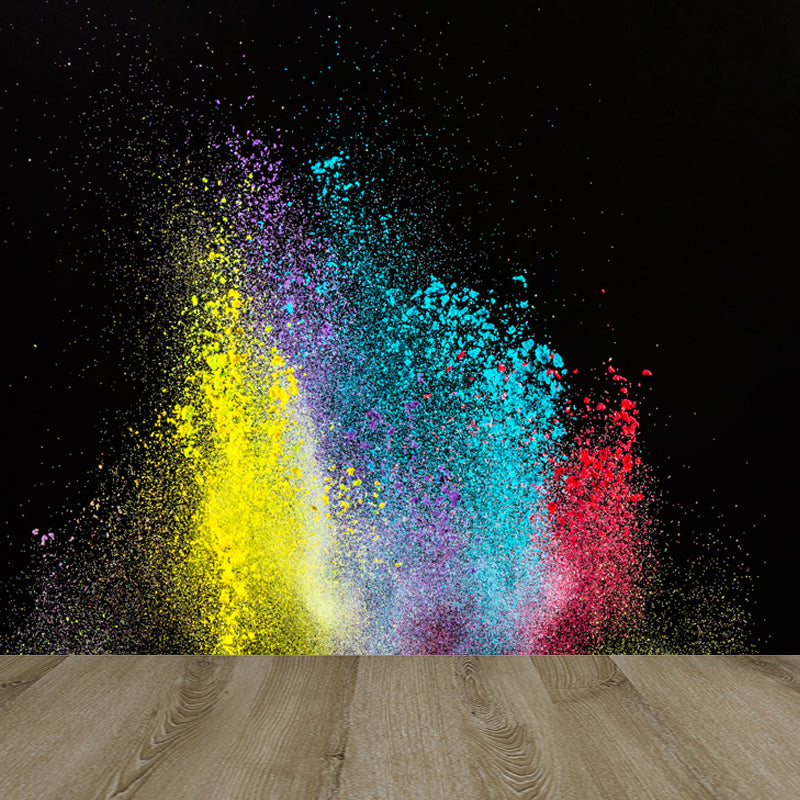 Abstract Flying Dust Print Mural Wallpaper Modernism Non-Woven Wall Art for Living Room Clearhalo 'Wall Decor' 'Wall Mural' 1864083
