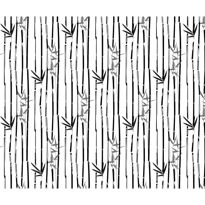 Stain-Proof Bamboo Wall Mural Non-Woven Textured Botany Wall Decor for Guest Room Clearhalo 'Wall Decor' 'Wall Mural' 1864104