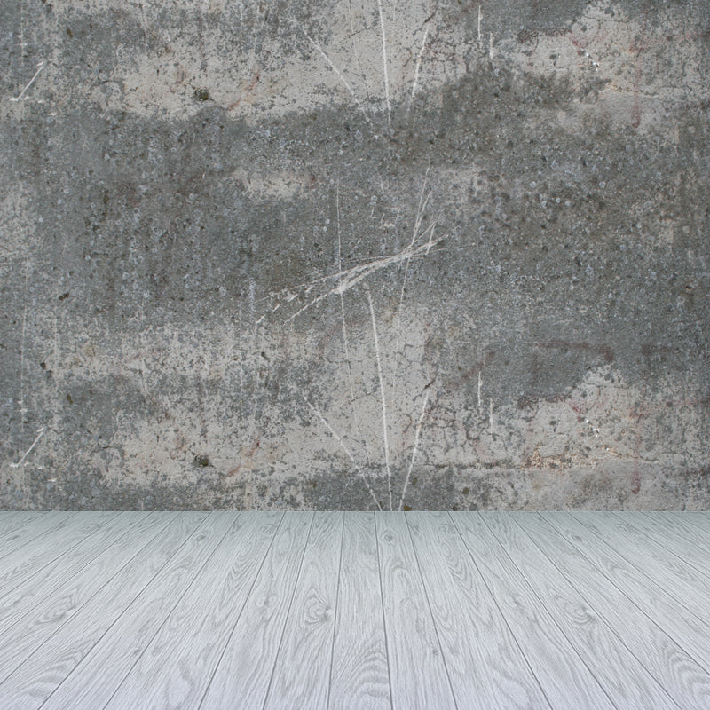 Large Iron Wallpaper Mural Industrial Style Nostalgic Metal Wall Decor in Dark Color Grey Clearhalo 'Wall Decor' 'Wall Mural' 1864266
