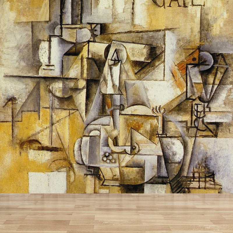 Large Iron Wallpaper Mural Industrial Style Nostalgic Metal Wall Decor in Dark Color Clearhalo 'Wall Decor' 'Wall Mural' 1864272