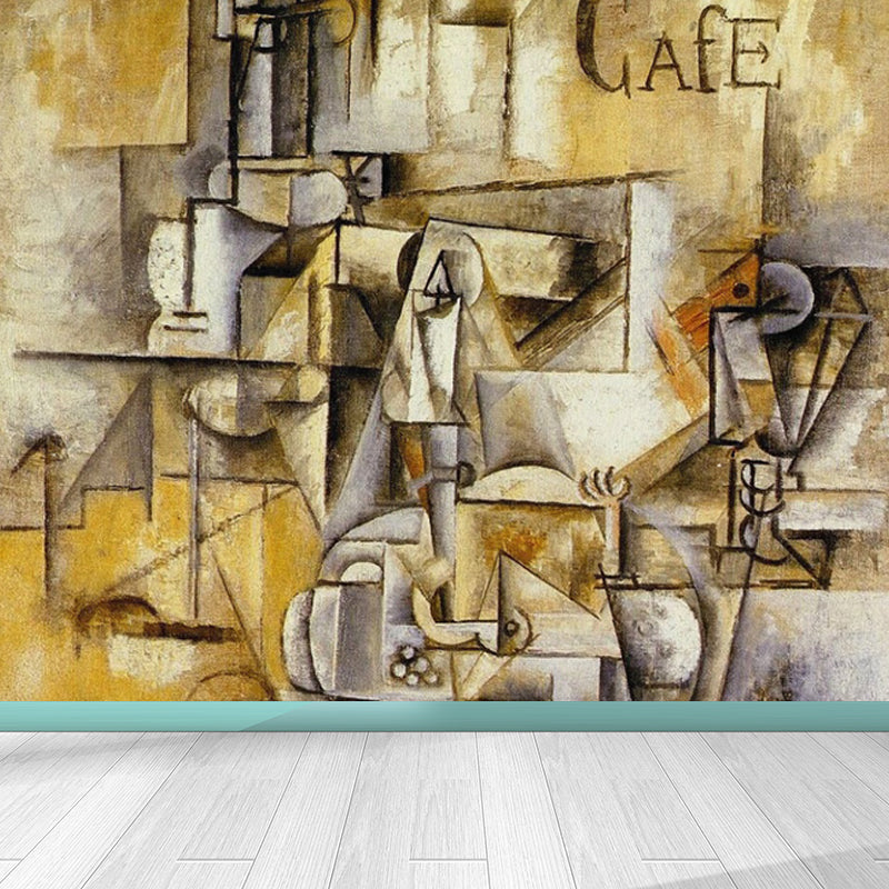 Large Iron Wallpaper Mural Industrial Style Nostalgic Metal Wall Decor in Dark Color Clearhalo 'Wall Decor' 'Wall Mural' 1864273