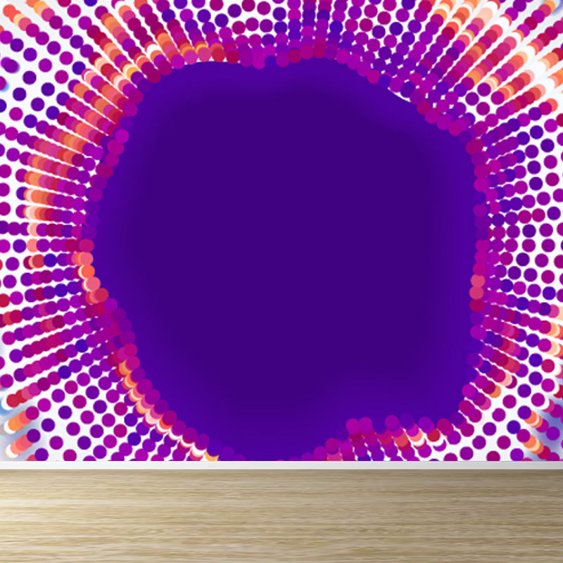 Science Fiction Halo Mural Wallpaper Dark Color House Interior Wall Art, Made to Measure Light Purple Clearhalo 'Wall Decor' 'Wall Mural' 1864987