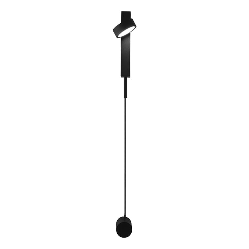 Black/Gold Rectangle Flush Mount Wall Sconce Simplicity LED Metallic Wall Lighting Fixture with Switch Clearhalo 'Cast Iron' 'Glass' 'Industrial' 'Modern wall lights' 'Modern' 'Tiffany' 'Traditional wall lights' 'Wall Lamps & Sconces' 'Wall Lights' Lighting' 1865313