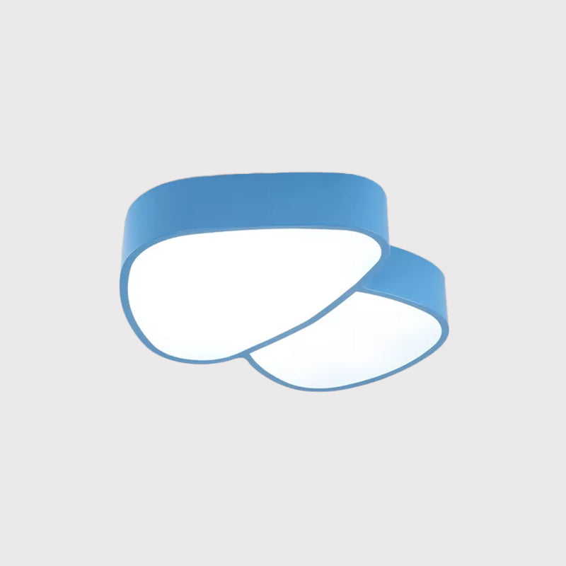 Mushroom LED Close to Ceiling Lamp Kids Acrylic Red/Yellow/Blue Flush Mount Light Fixture for Sleeping Room Clearhalo 'Ceiling Lights' 'Close To Ceiling Lights' 'Close to ceiling' 'Flush mount' Lighting' 1865643
