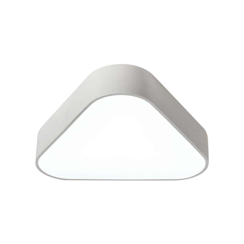 Triangular Acrylic Flush Mount Light Kids White/Yellow/Purple LED Close to Ceiling Lighting Fixture Clearhalo 'Ceiling Lights' 'Close To Ceiling Lights' 'Close to ceiling' 'Flush mount' Lighting' 1866301
