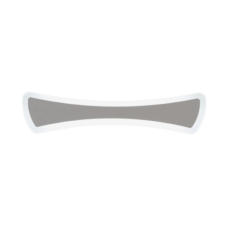 Ultra-Thin Acrylic Vanity Lamp Contemporary LED Silver Wall Sconce Lighting for Bathroom Clearhalo 'Modern wall lights' 'Modern' 'Vanity Lights' 'Wall Lights' Lighting' 1866626