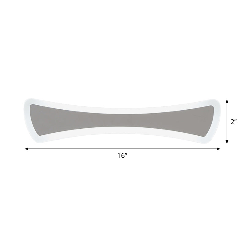 Ultra-Thin Acrylic Vanity Lamp Contemporary LED Silver Wall Sconce Lighting for Bathroom Clearhalo 'Modern wall lights' 'Modern' 'Vanity Lights' 'Wall Lights' Lighting' 1866628