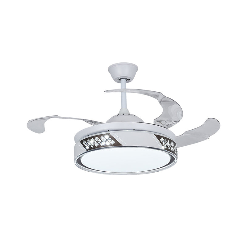 Round Semi Flush Mount Lamp Simplicity Metal 42