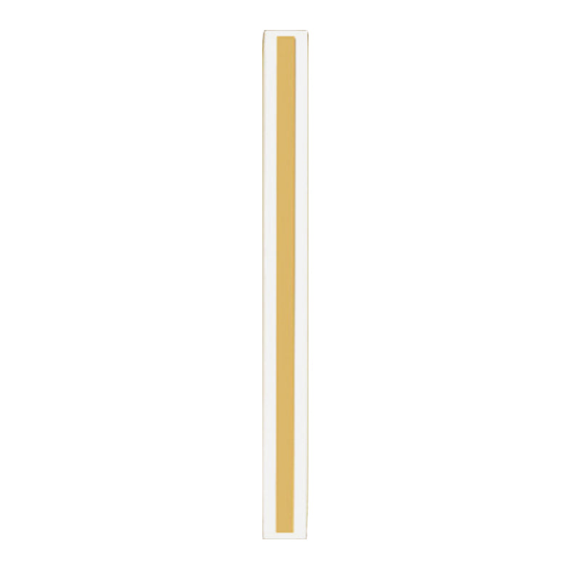 Contemporary Stripe Sconce Light Fixture Metallic LED Outdoor Wall Mounted Lamp in Gold, Warm/White Light Clearhalo 'Cast Iron' 'Glass' 'Industrial' 'Modern wall lights' 'Modern' 'Tiffany' 'Traditional wall lights' 'Wall Lamps & Sconces' 'Wall Lights' Lighting' 1867499