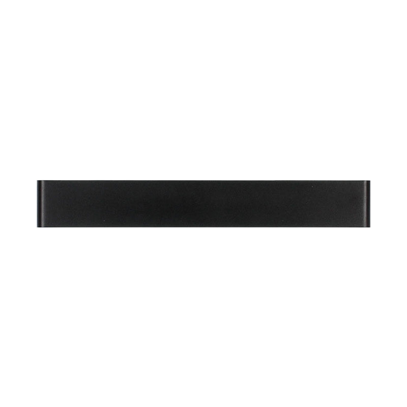 Great Room LED Wall Lamp Modernism Black/White Sconce Light Fixture with Rectangular Metal Shade Clearhalo 'Cast Iron' 'Glass' 'Industrial' 'Modern wall lights' 'Modern' 'Tiffany' 'Traditional wall lights' 'Wall Lamps & Sconces' 'Wall Lights' Lighting' 1867755