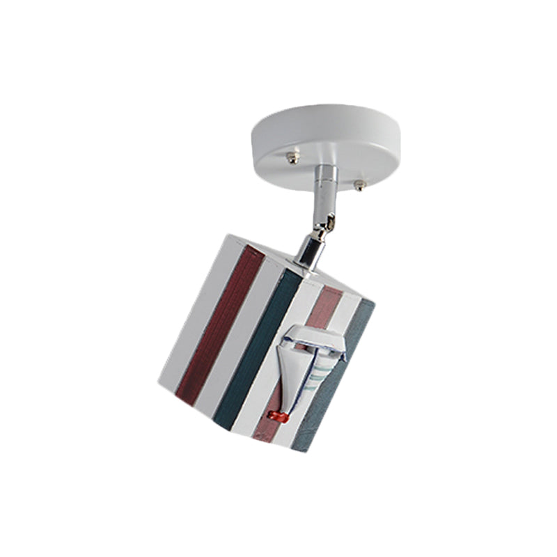 Resin cubic ceiling light modern 1-bright starfish decoration Clearhalo 'Ceiling Lights' 'Close To Ceiling Lights' 'Close to ceiling' 'Semi-flushmount' Lighting' 1867919