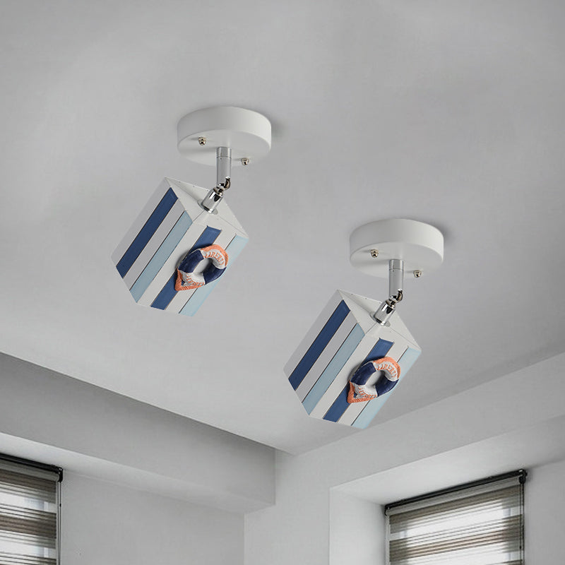Clearhalo Resin cubic ceiling light modern 1-bright - Clearhalo - 'Ceiling Lights' - 'Close To Ceiling Lights' - 'Close to ceiling' - 'Semi-flushmount' - Lighting' - 1867928_bf4a00c4-78e6-4bfa-bd2d-2be28f313fdb