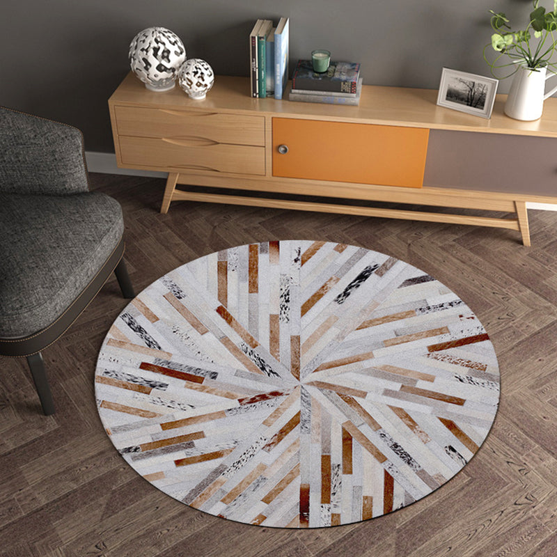 Modern Living Room Rug Multi Color Geometry Pattern Rug Polypropylene Washable Non-Slip Pet Friendly Area Rug Grey Clearhalo 'Area Rug' 'Modern' 'Rugs' Rug' 1868580