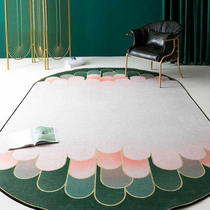 Pink Geometric Pattern Rug Chenille Modern Rug Pet Friendly Washable Non-Slip Area Rug for Living Room Pink Clearhalo 'Area Rug' 'Rug' 1868766