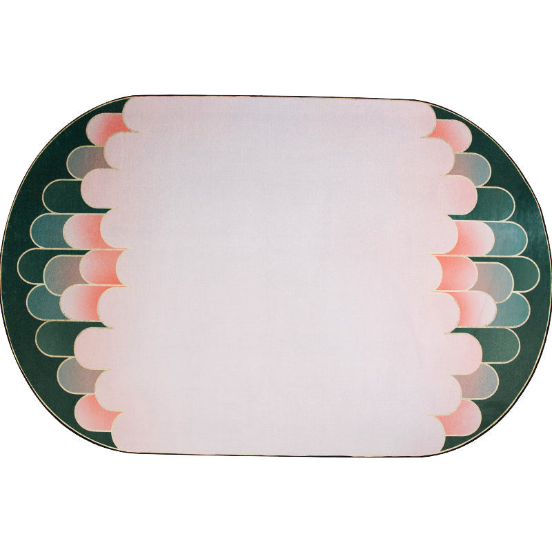 Pink Geometric Pattern Rug Chenille Modern Rug Pet Friendly Washable Non-Slip Area Rug for Living Room Clearhalo 'Area Rug' 'Rug' 1868768