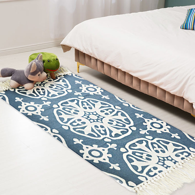 Multicolor Tribal Pattern Rug Cotton Southwestern Rug Washable Non-Slip Pet Friendly Carpet for Living Room Clearhalo 'Area Rug' 'Rugs' 'Southwestern' Rug' 1869312