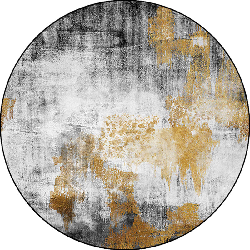 Industrial Living Room Rug Grey Abstract Rug Synthetics Washable Non-Slip Pet Friendly Area Rug Clearhalo 'Area Rug' 'Rug' 1869799