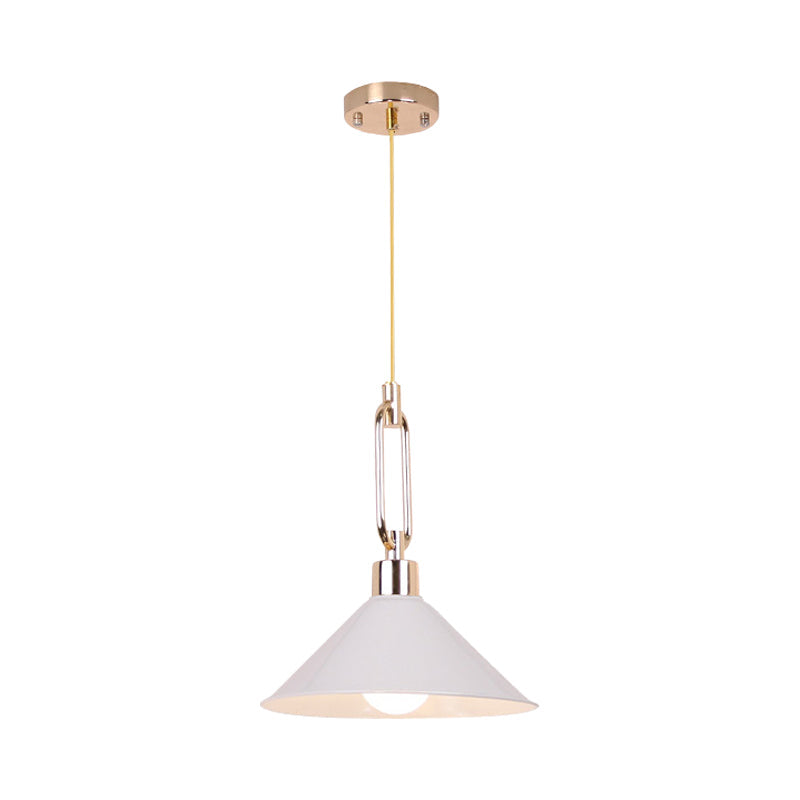 Macaron Pyramid Pendant Lamp Metal Single Light Candy Colored Suspension Light for Hotel Clearhalo 'Ceiling Lights' 'Modern Pendants' 'Modern' 'Pendant Lights' 'Pendants' Lighting' 1871630