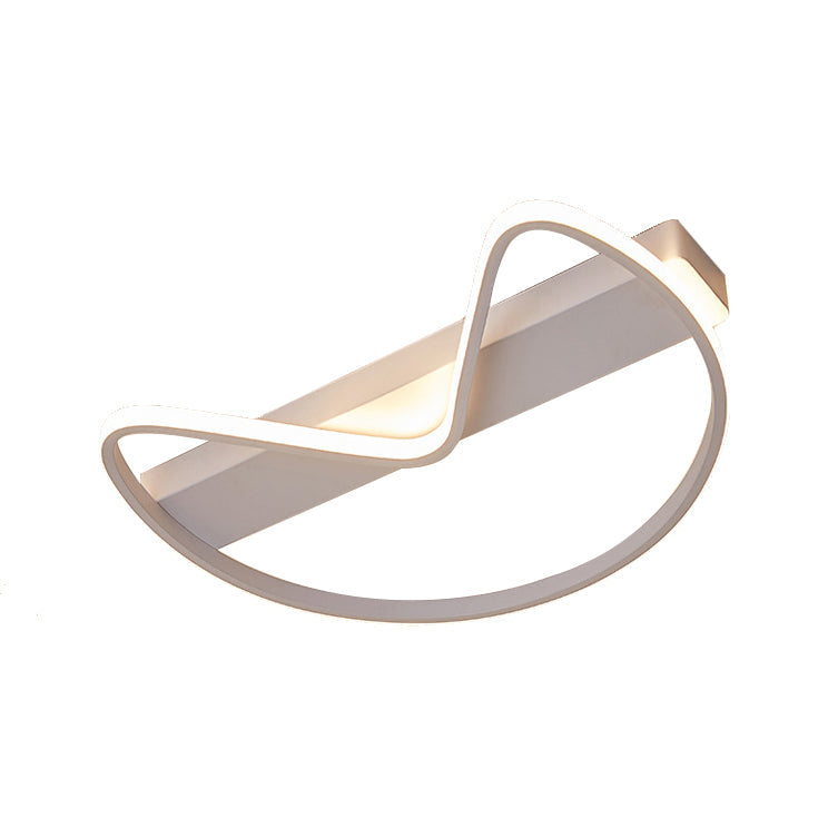 Bow Shaped Foyer Kitchen Ceiling Light Metal Nordic Style Flush Mount Light Clearhalo 'Ceiling Lights' 'Close To Ceiling Lights' 'Close to ceiling' 'Flush mount' Lighting' 187878