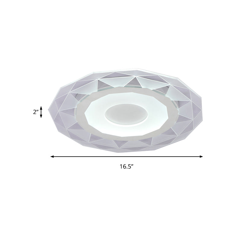 Sun Shaped Flush Mount Light Modern Style Acrylic Ceiling Lamp in White for Dining Room Clearhalo 'Ceiling Lights' 'Close To Ceiling Lights' 'Close to ceiling' 'Flush mount' Lighting' 188116