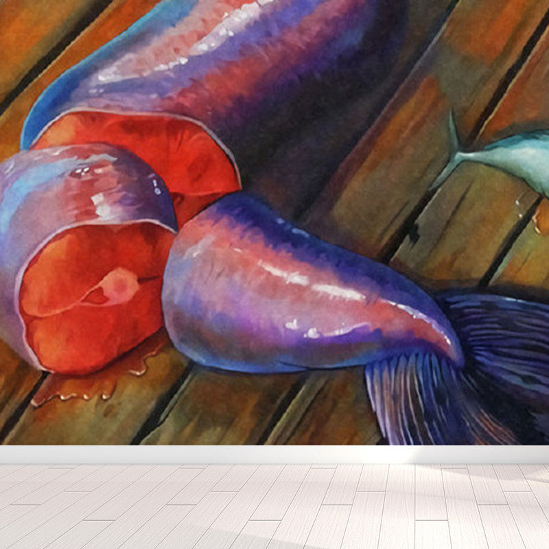 Magical Figure Mural Wallpaper Pastel Color Classic Wall Covering for Drawing Room Clearhalo 'Wall Decor' 'Wall Mural' 1885021