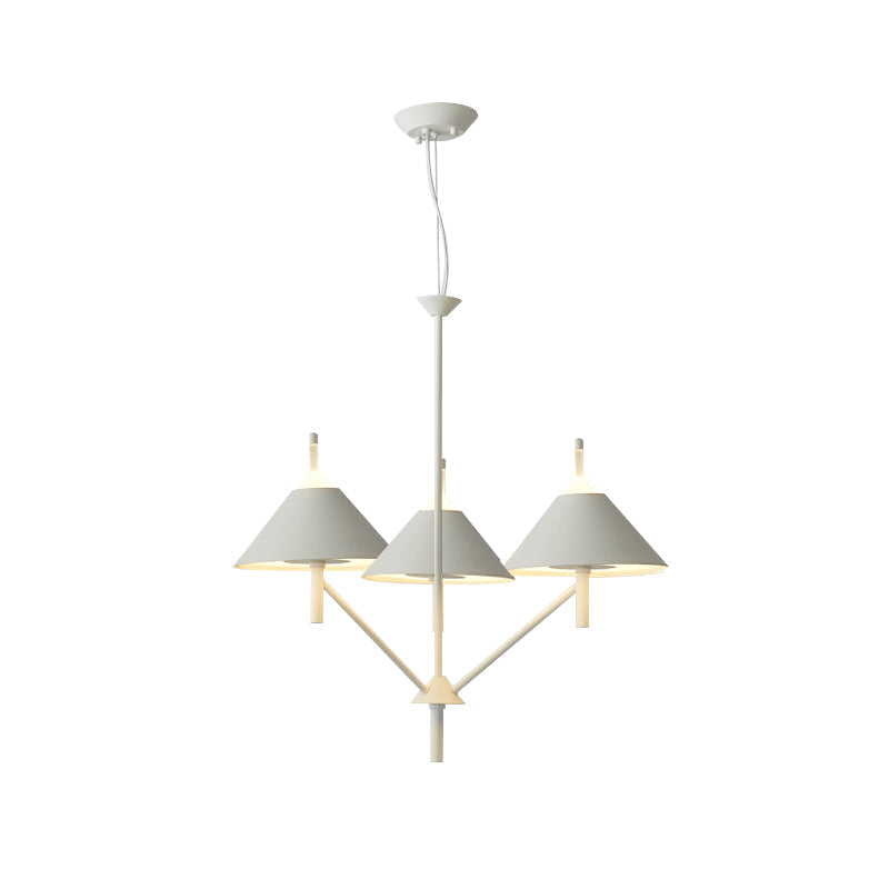 Simple Style Conical Pendant Light Metallic Hanging Light for Bedroom Restaurant Clearhalo 'Ceiling Lights' 'Pendant Lights' 'Pendants' Lighting' 189427