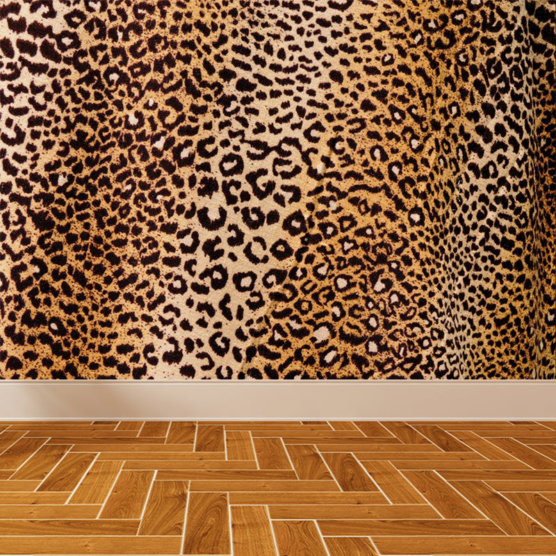 Photographic Animal Fur Print Mural Full Size Wall Decor for Boys Room, Custom Made Brown Clearhalo 'Wall Decor' 'Wall Mural' 1895818